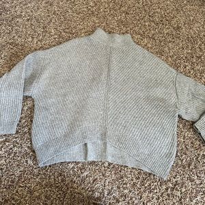 Express cropped mock neck sweater